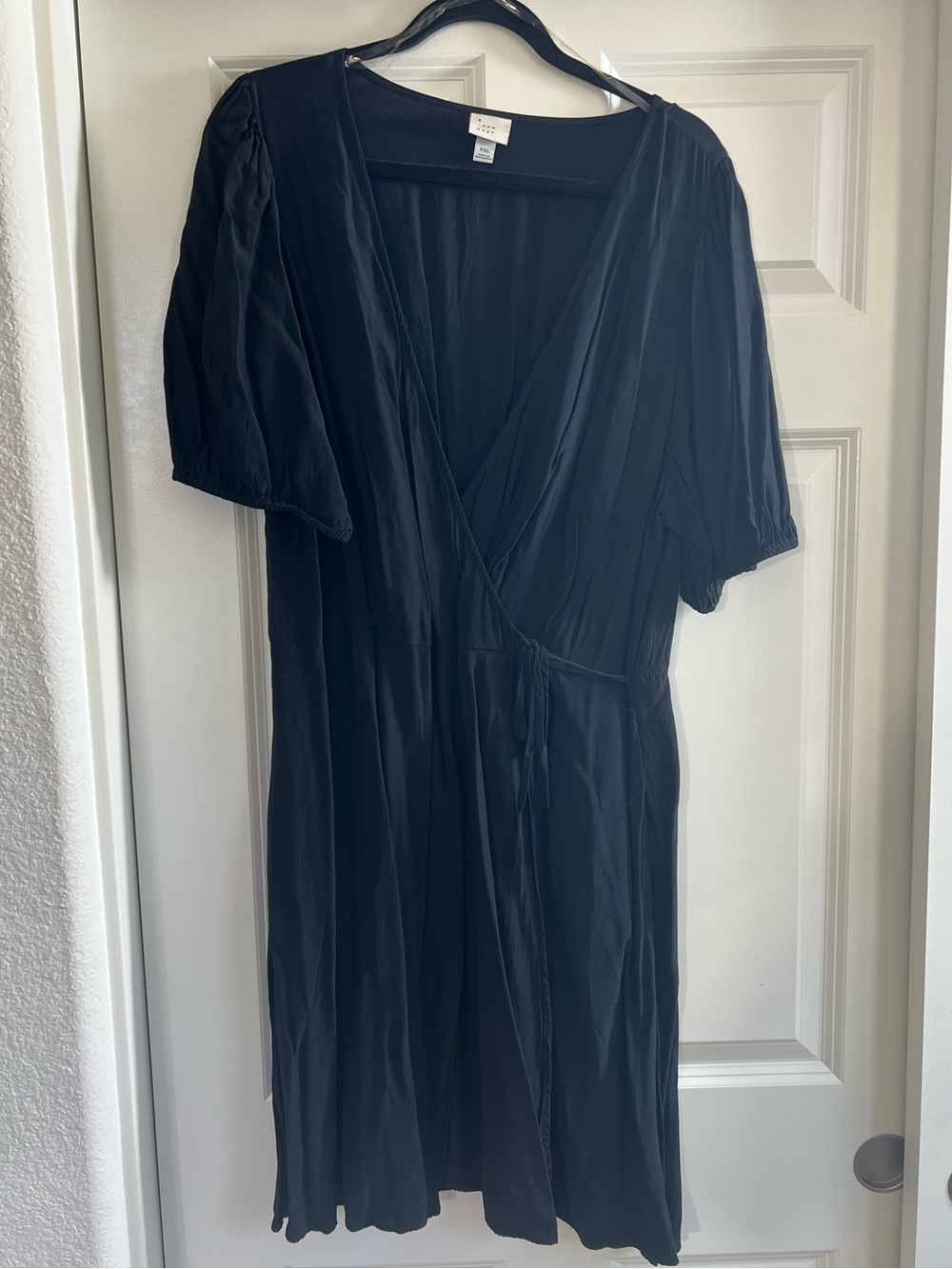 A New Day Black Wrap Dress